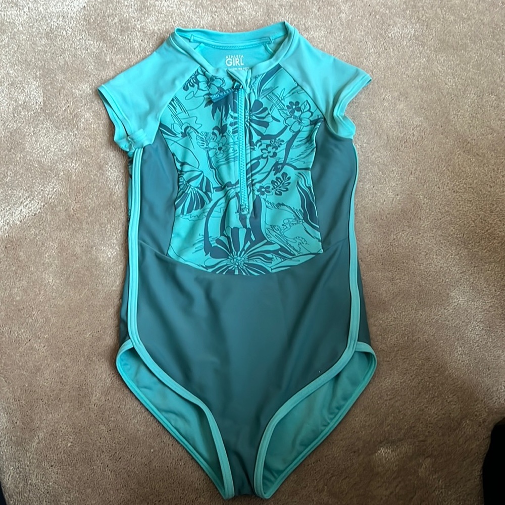 Athleta Short Sleeve Swimsuit EUC